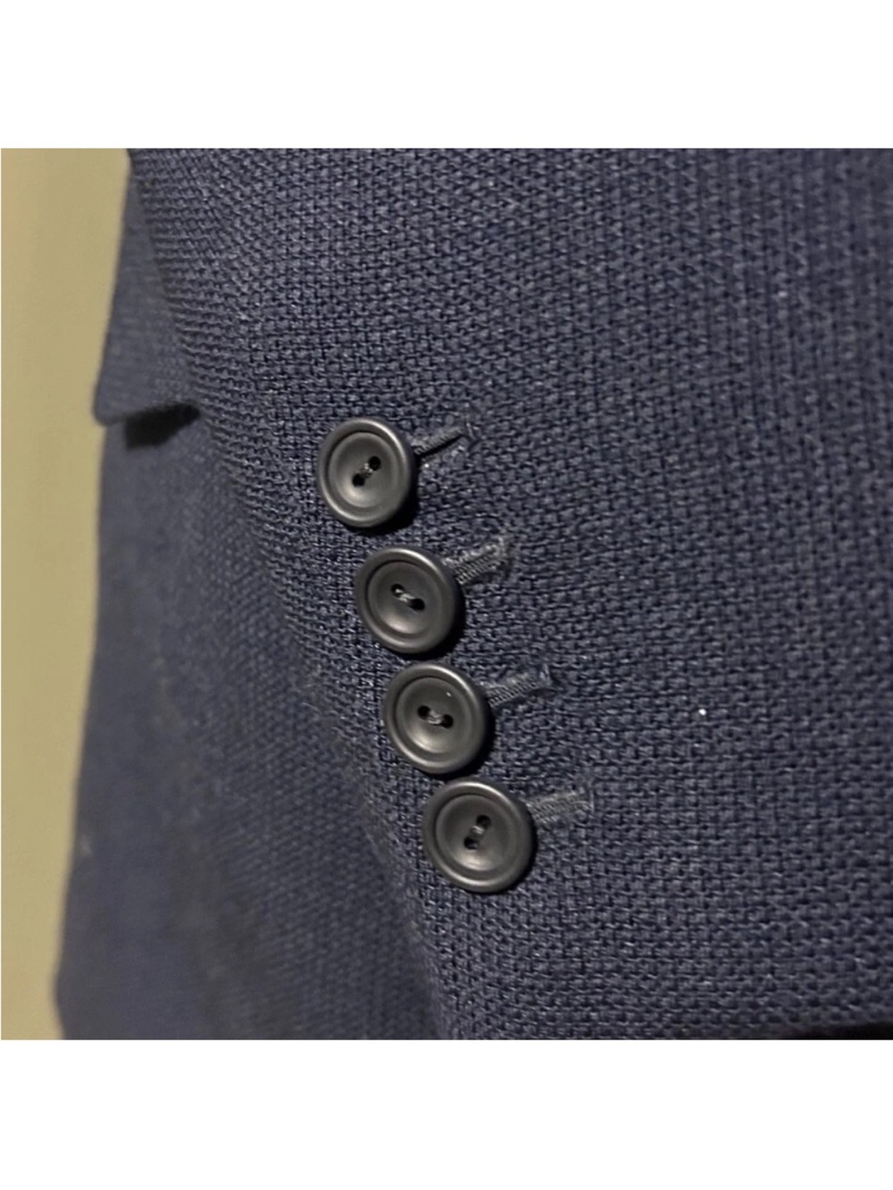 Huntsman Savile Row Bespoke Navy Blazer | 38R | 1-Button | Handcrafted Luxury - Picture 3 of 11